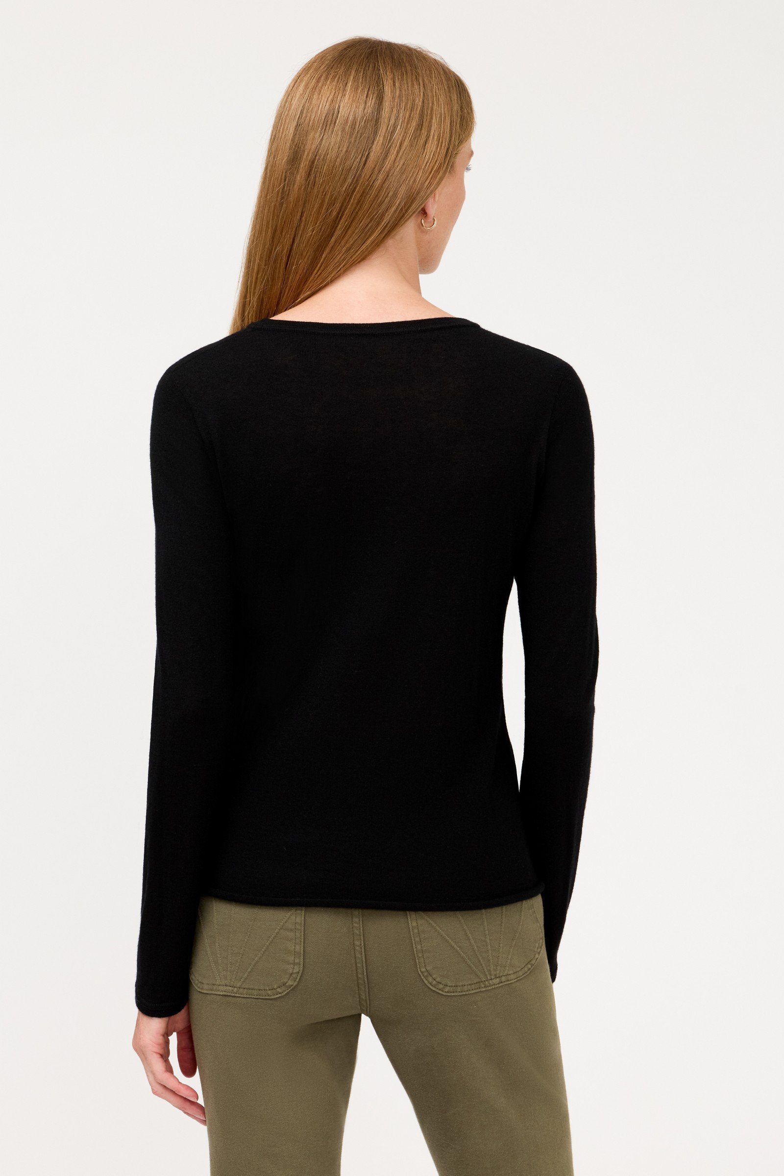 ESSENTIALS CASHMERE LONG SLEEVE CREWNECK
