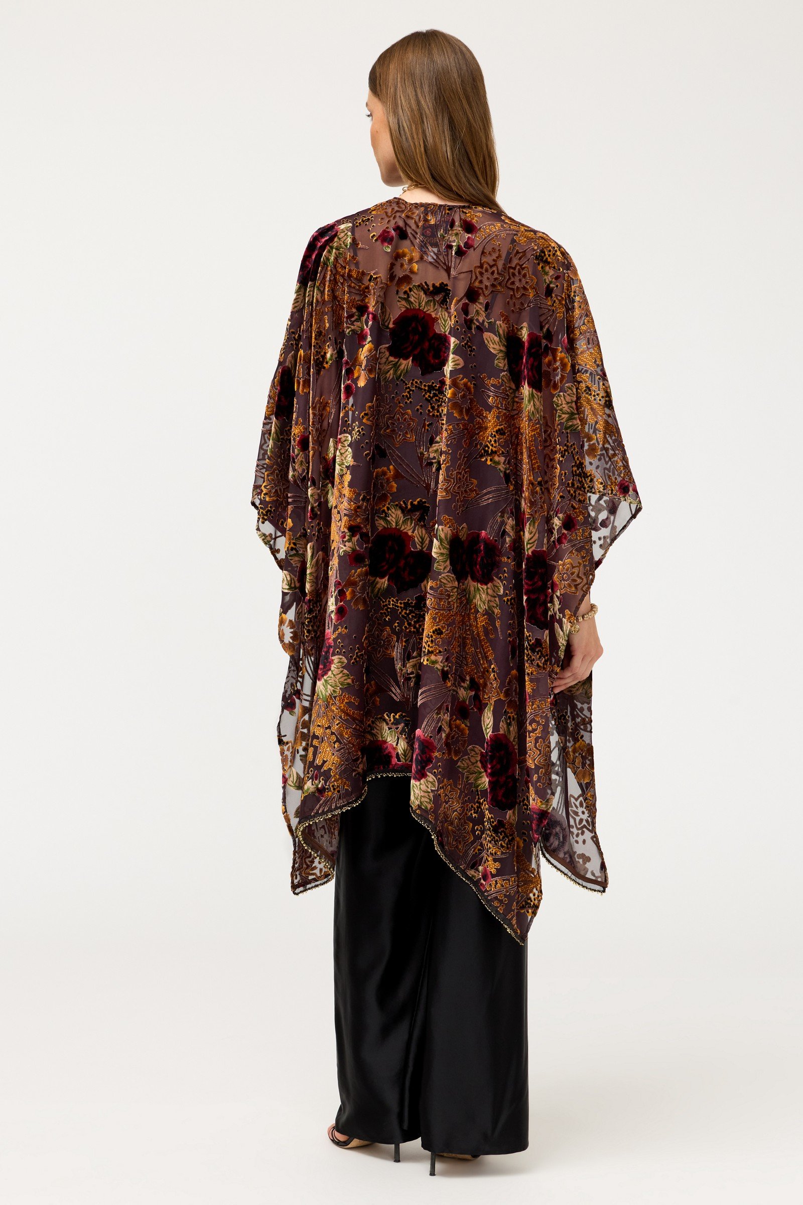 JOANNA BURNOUT VELVET SHAWL