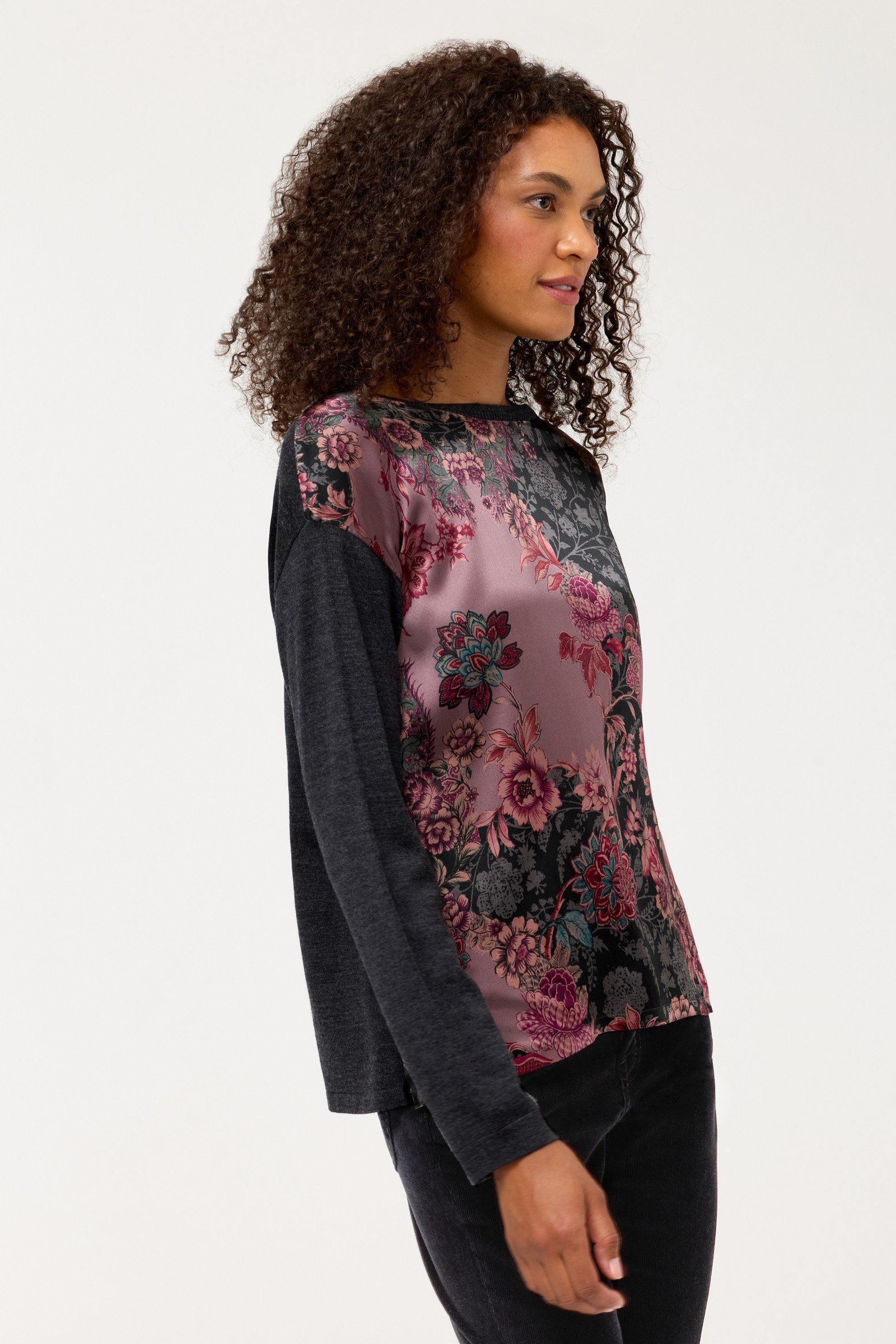 THE PRINTED DROP SHOULDER PULLOVER
