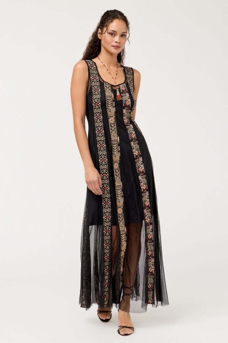 ILENIA MAXI MESH DRESS