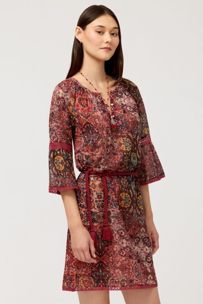 MANDIE PEASANT MINI DRESS