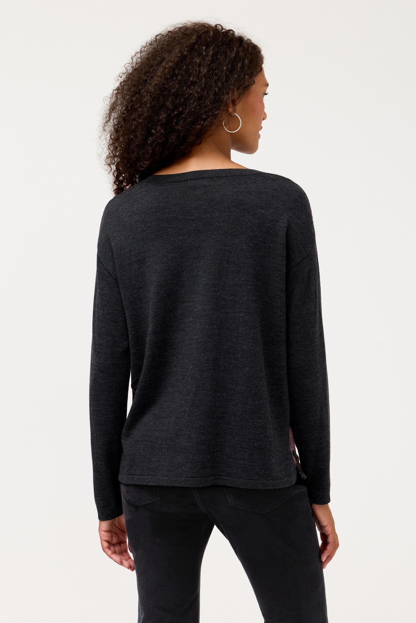 THE PRINTED DROP SHOULDER PULLOVER