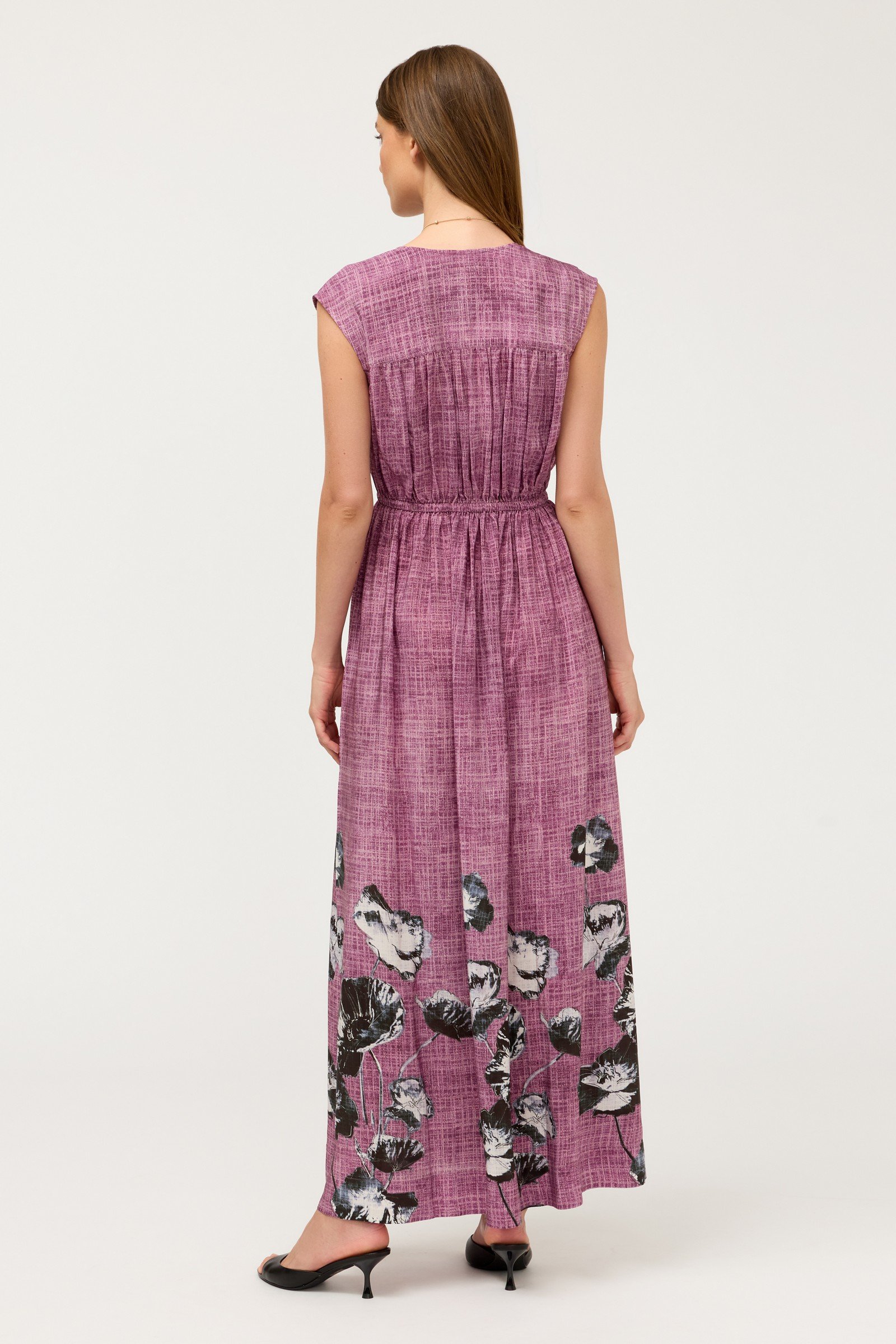 MONADE SHIRRED MAXI DRESS