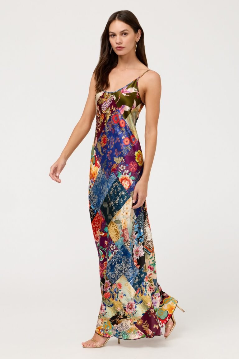 GIGIANNA BIAS MIDI SLIP DRESS