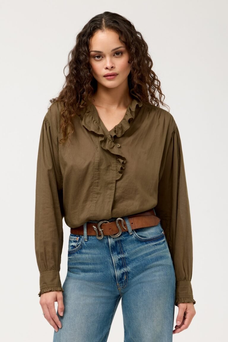 YALENNA RUFFLE BLOUSE