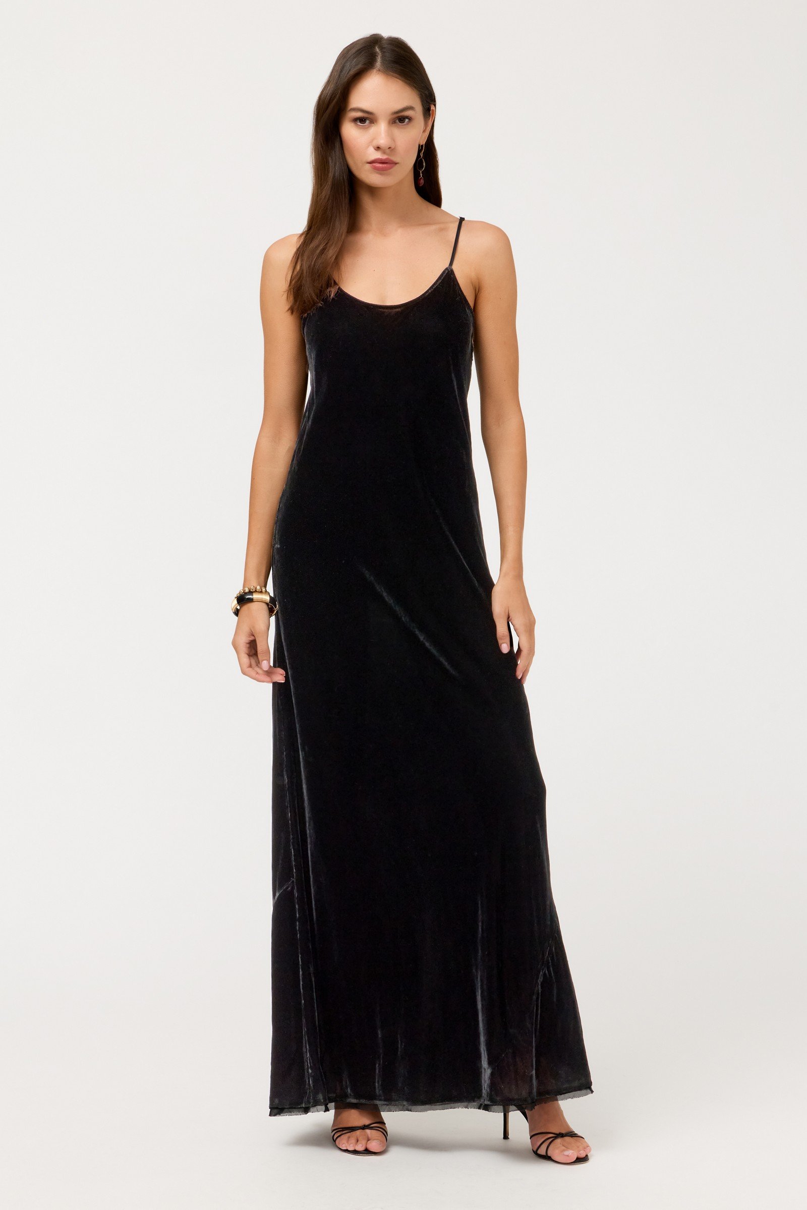 VELVET SLIP DRESS