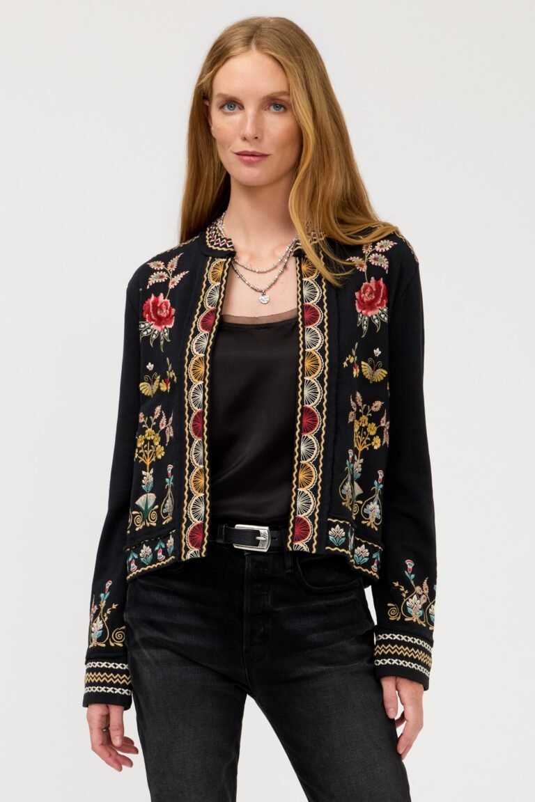 FRENCH TERRY MIXED MEDIA JACKET
