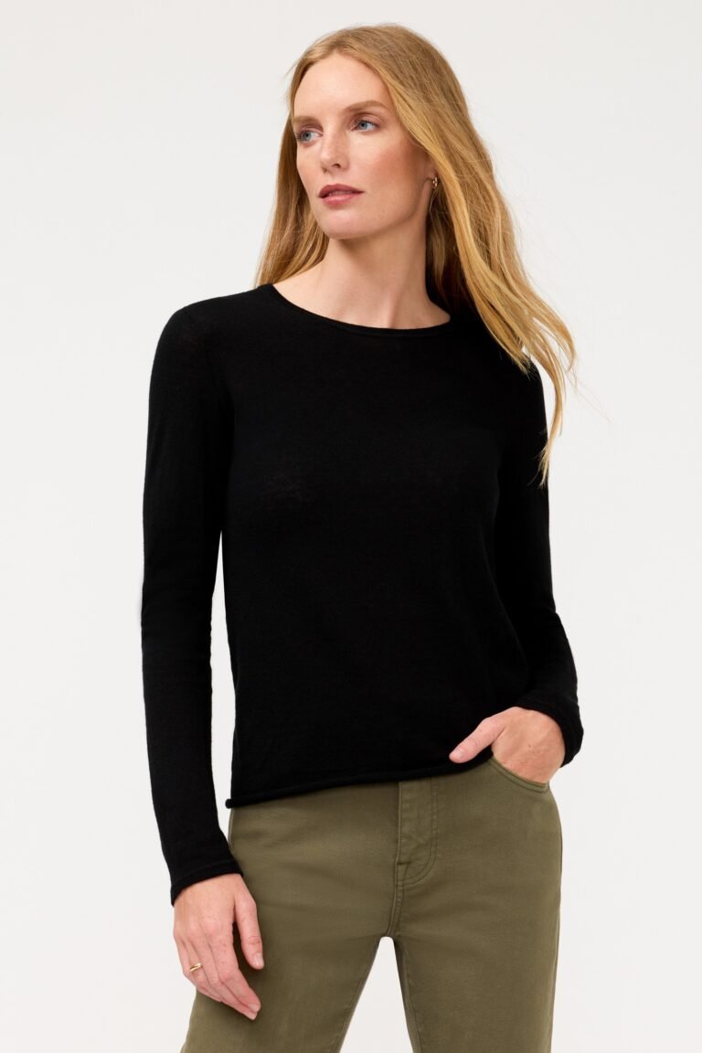 ESSENTIALS CASHMERE LONG SLEEVE CREWNECK