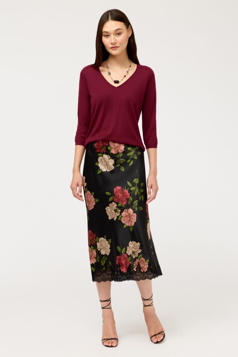 ELORIYA BIAS MIDI SKIRT