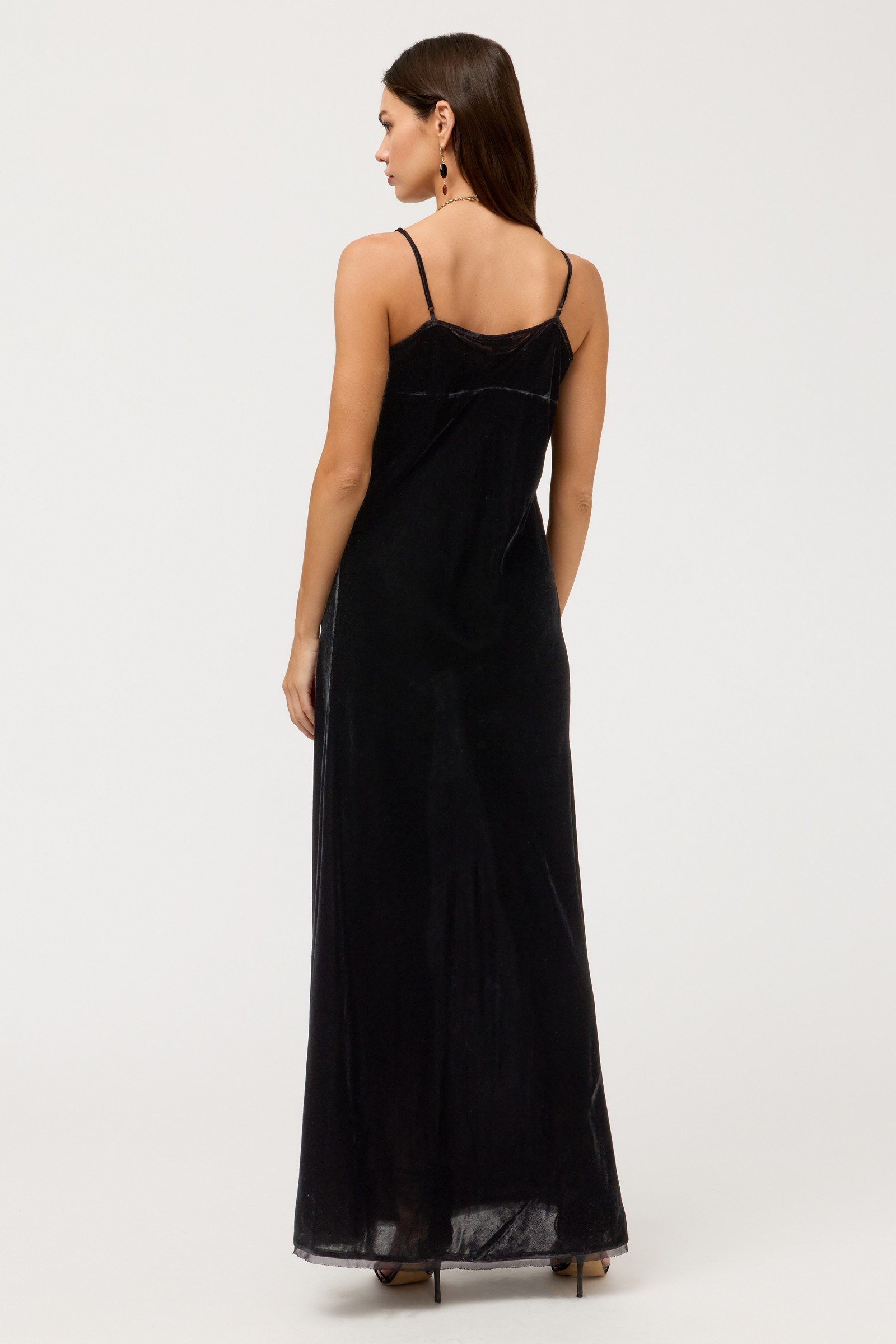 VELVET SLIP DRESS