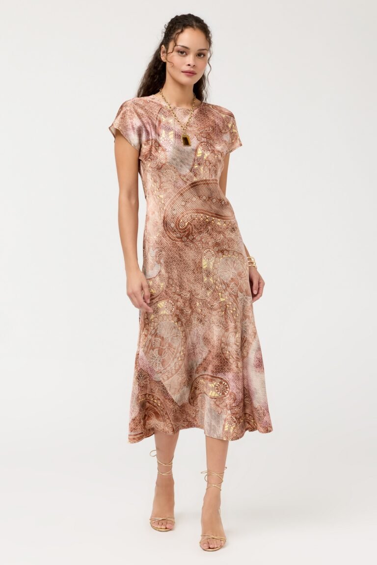 BIAS DOLMAN DRESS