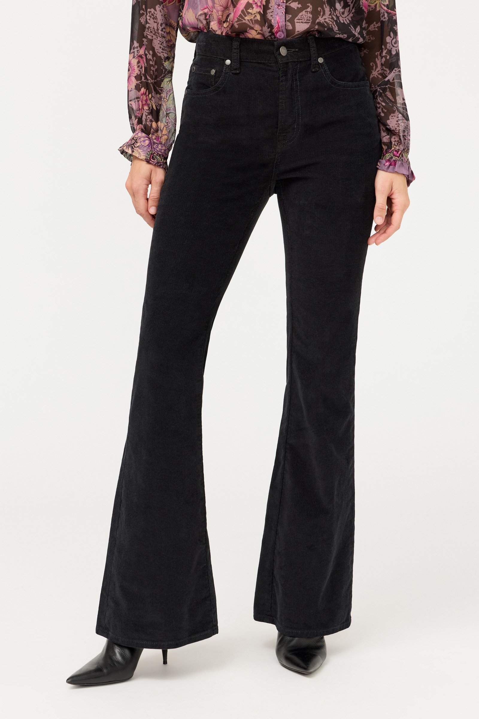 THE CORDUROY HIGH RISE FLARE JEAN