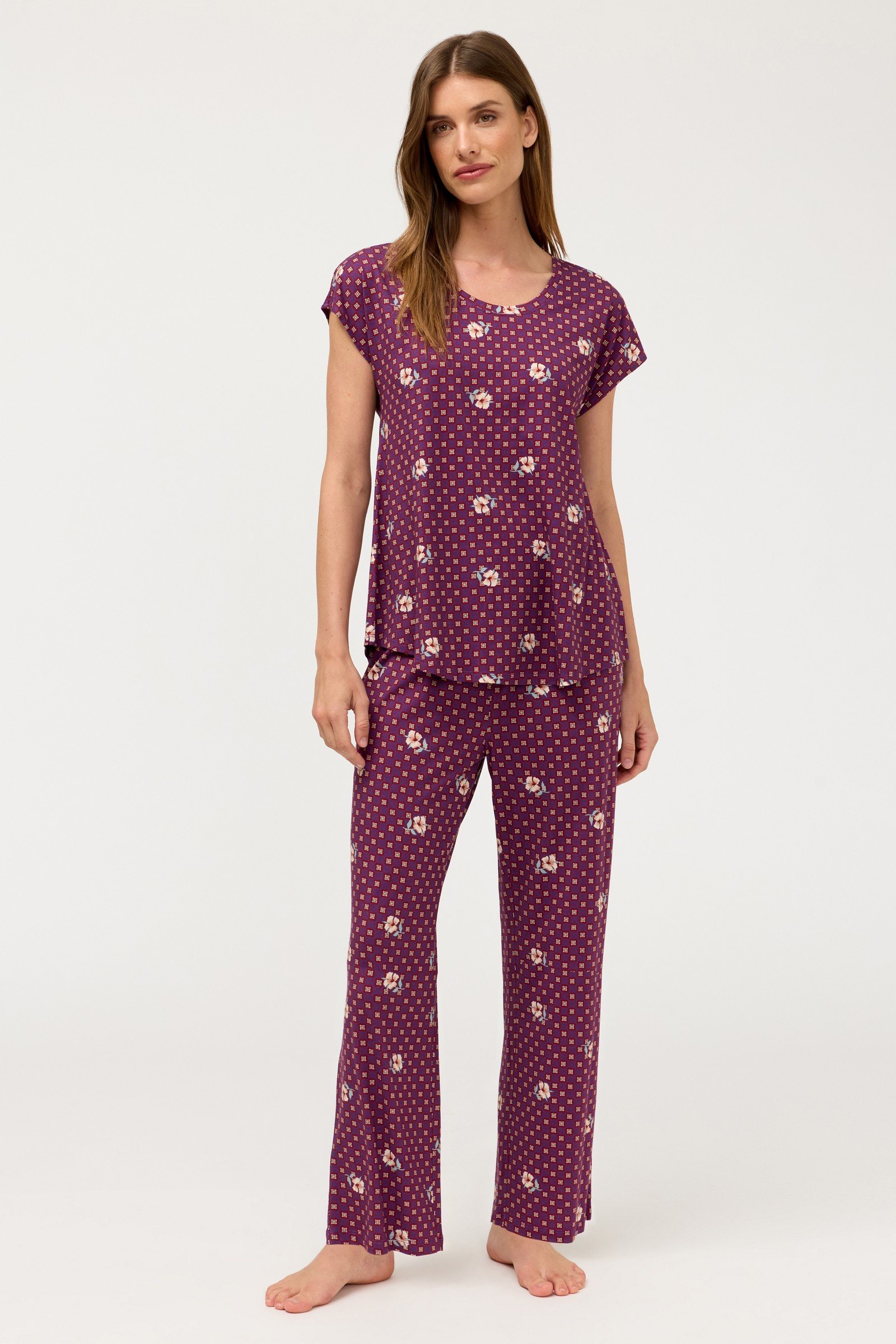 THE BOBBIE CROP PAJAMA SET