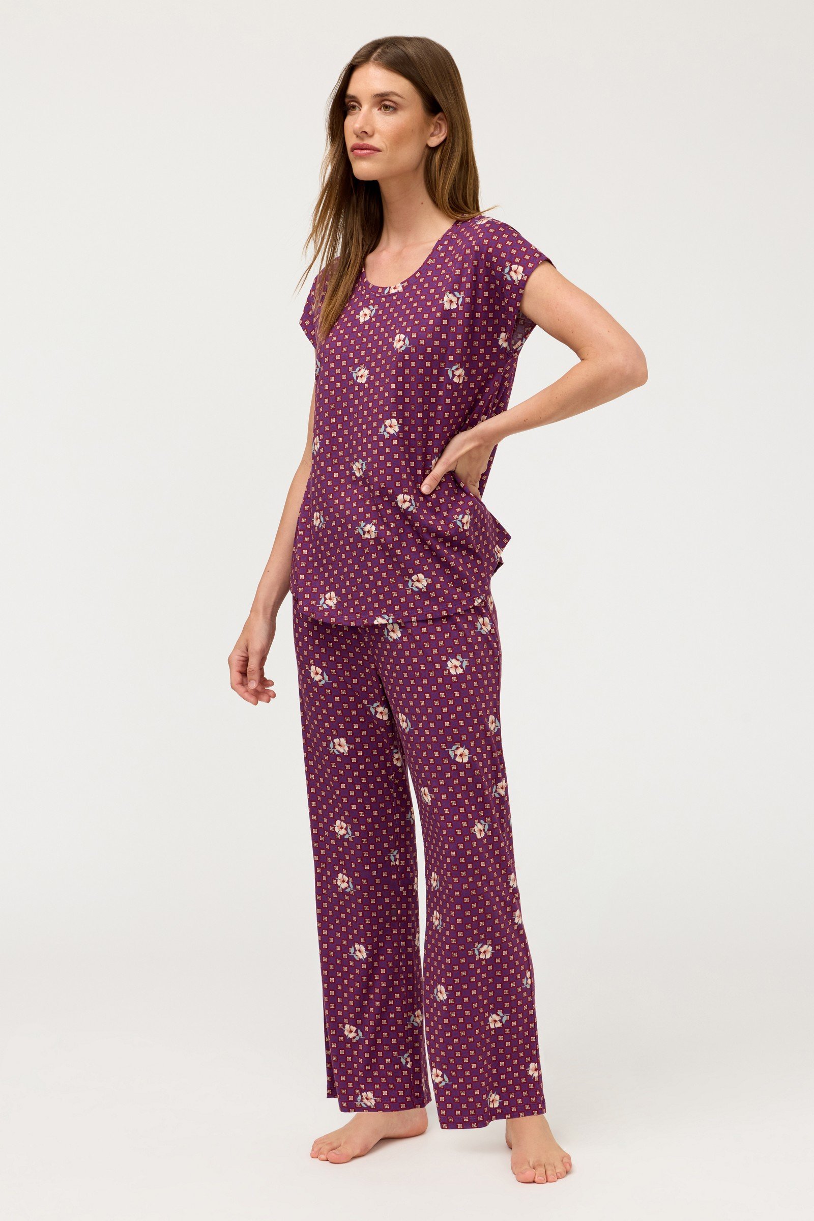 THE BOBBIE CROP PAJAMA SET