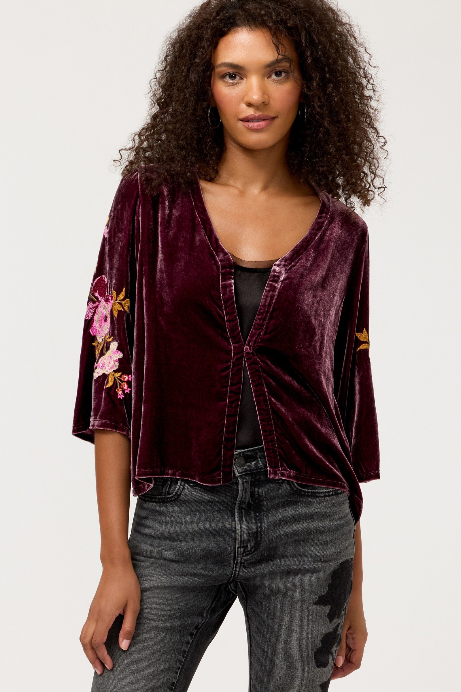 CALULNIA VELVET BOLERO