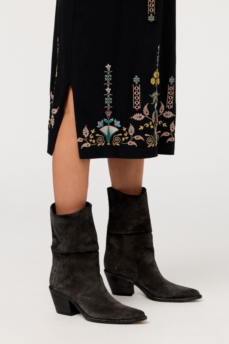 ITALIAN SUEDE SLOUCH WESTERN BOOT