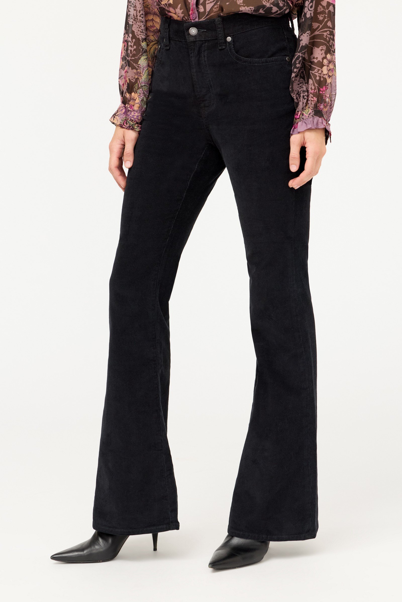 THE CORDUROY HIGH RISE FLARE JEAN