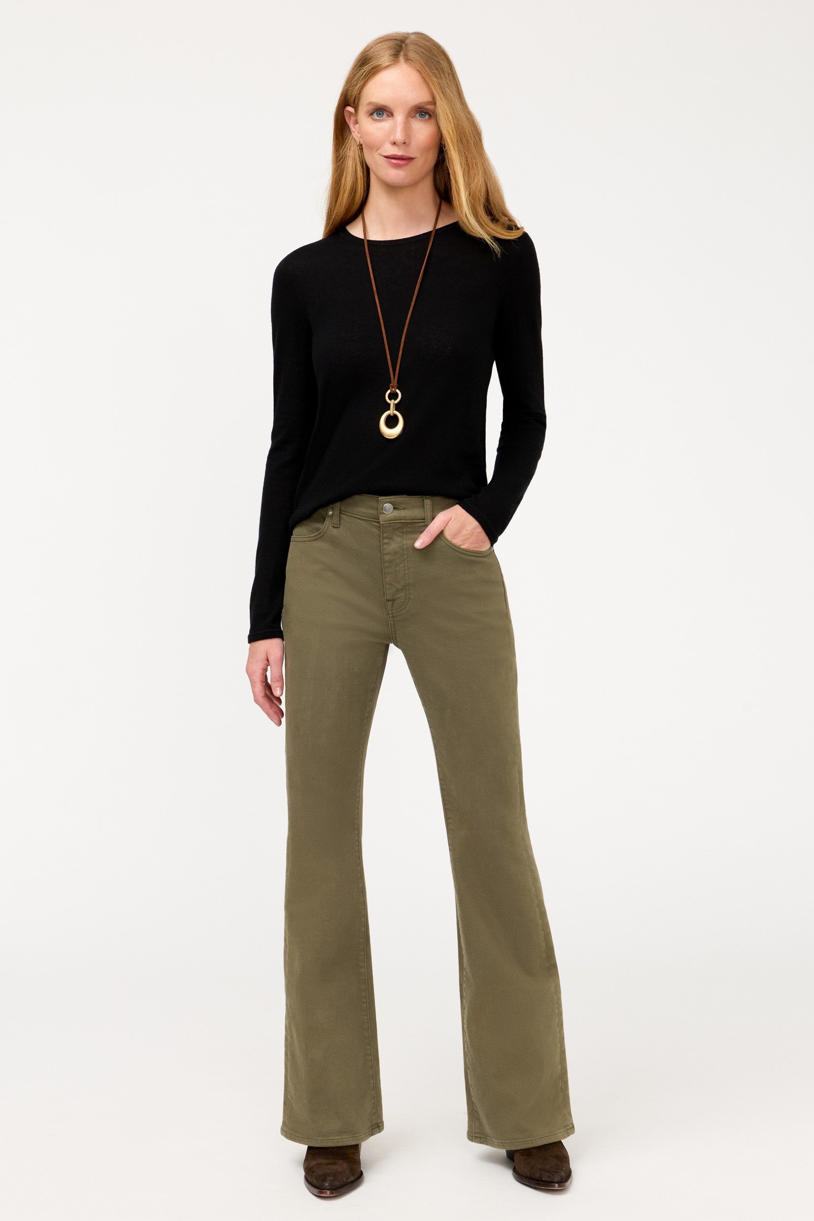 ESSENTIALS CASHMERE LONG SLEEVE CREWNECK